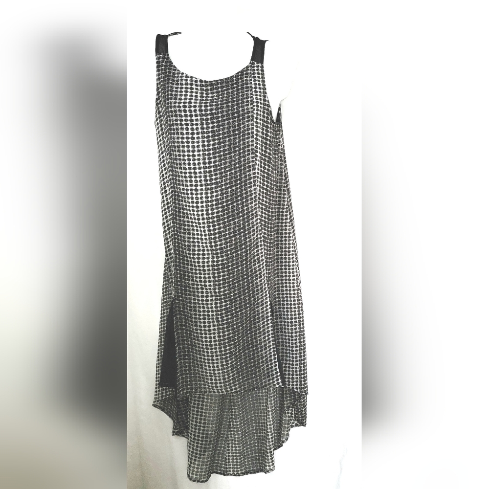 BCBGeration Sheer High Low Lined Sleeveless Poly